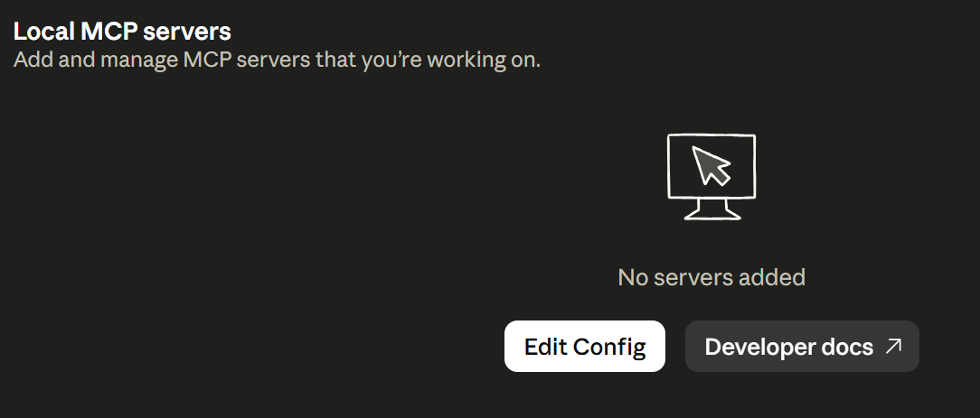 Developer   — Edit Config